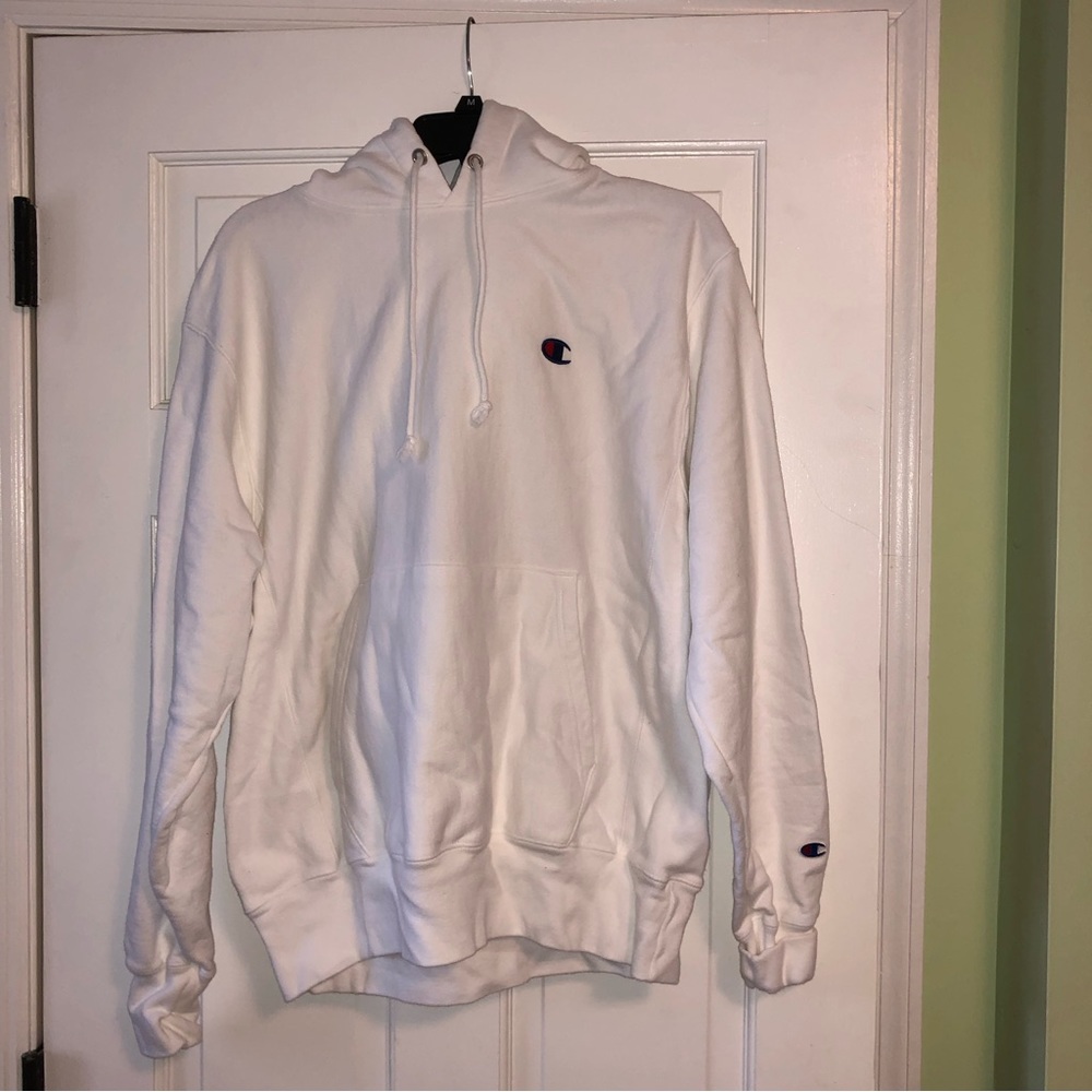 White Champion Hoodie